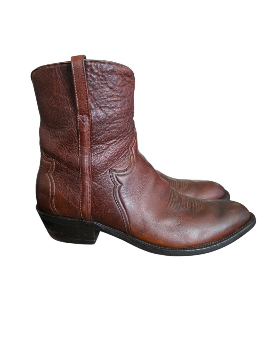 Lucchese Classics Buffalo Skin Western Boots F564963 Men’s Size 15 Red Brown